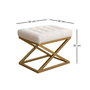Atelier Del Sofa Puff de Terciopelo Crema